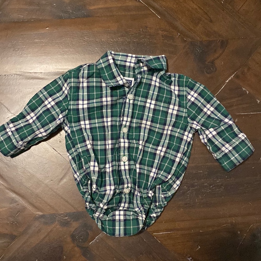 Janie and Jack button down onesie